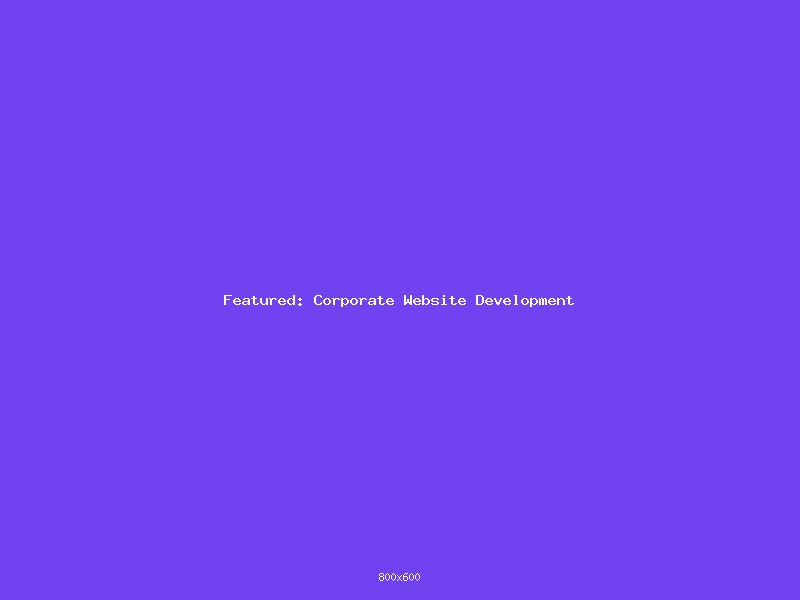 Corporate Website Development